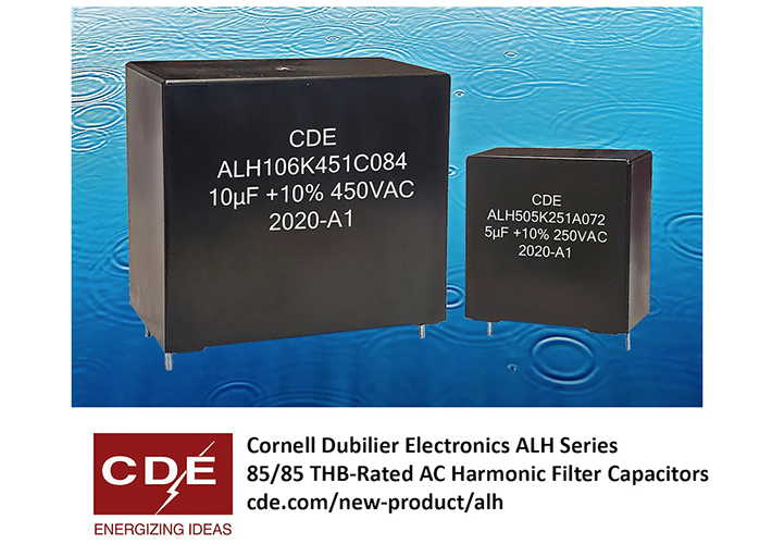 Foto Condensadores de filtro AC con THB 85/85 para entornos adversos.